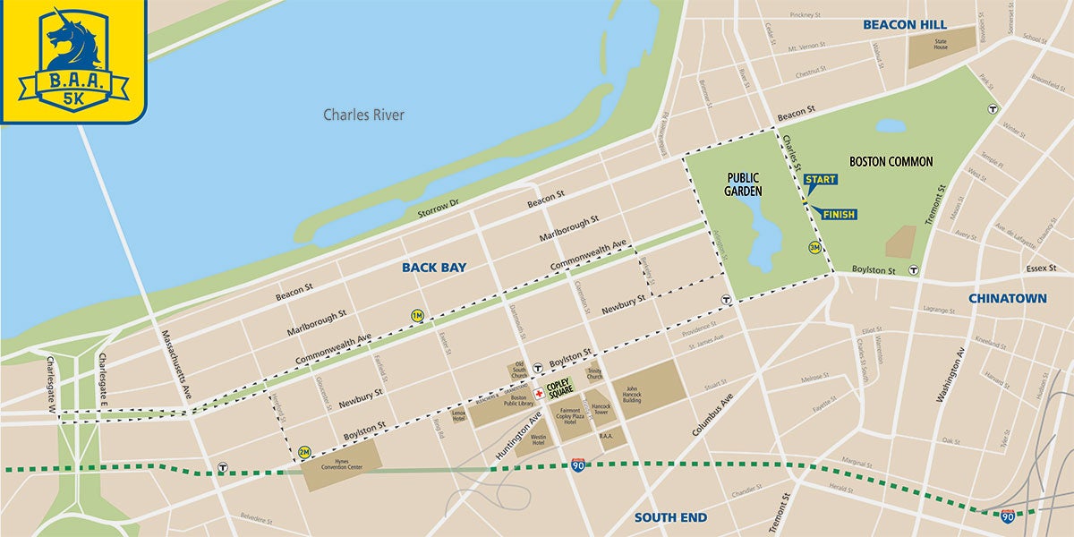 Bah Track Map The B.A.A. 5K Changes Course - Boston Magazine