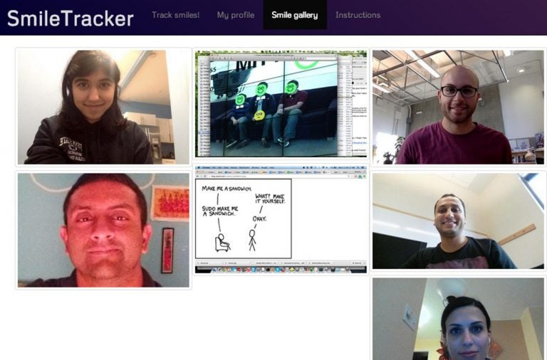 'SmileTracker' Captures Your Happy Moments Online