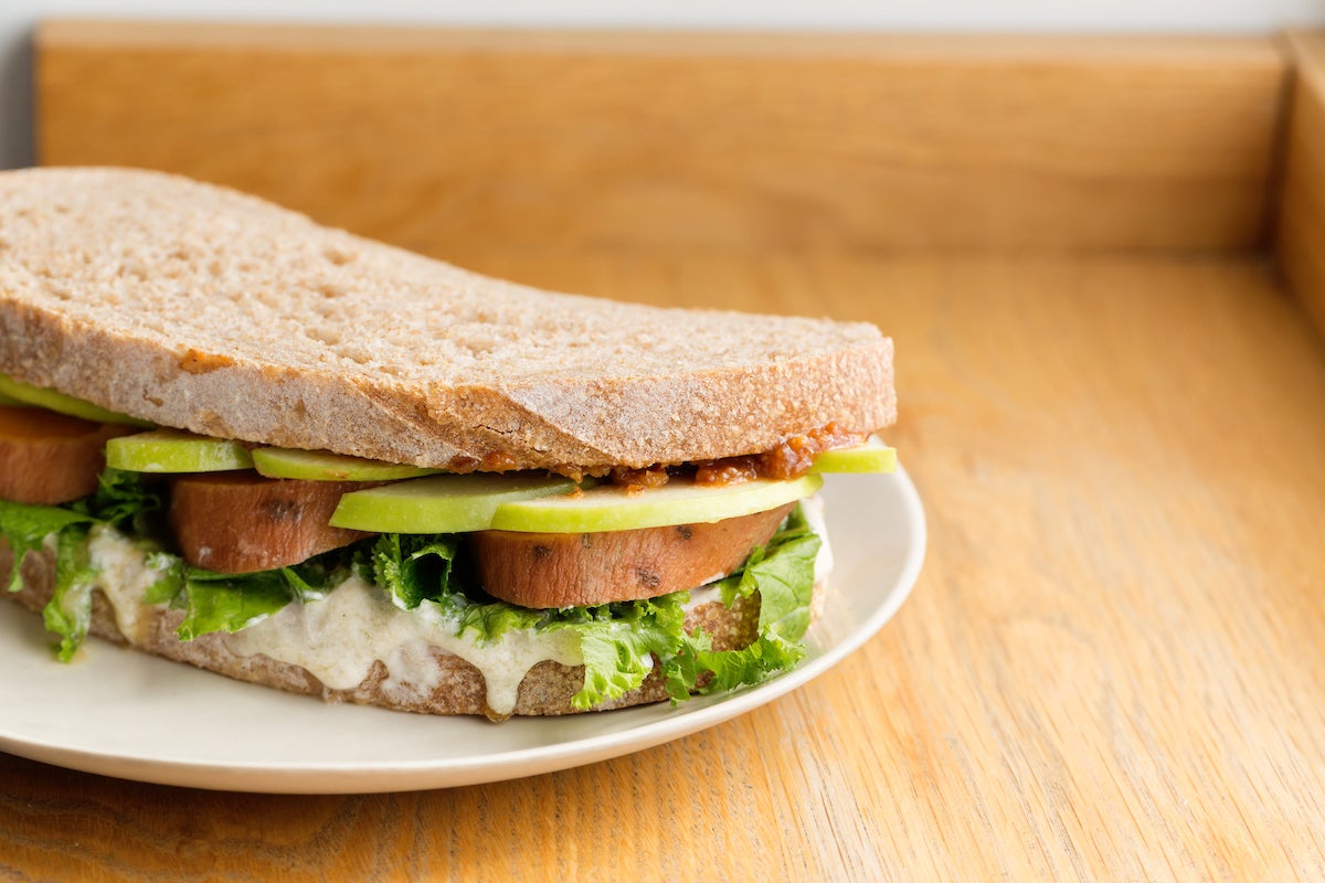 The sweet potato sandwich at Flour