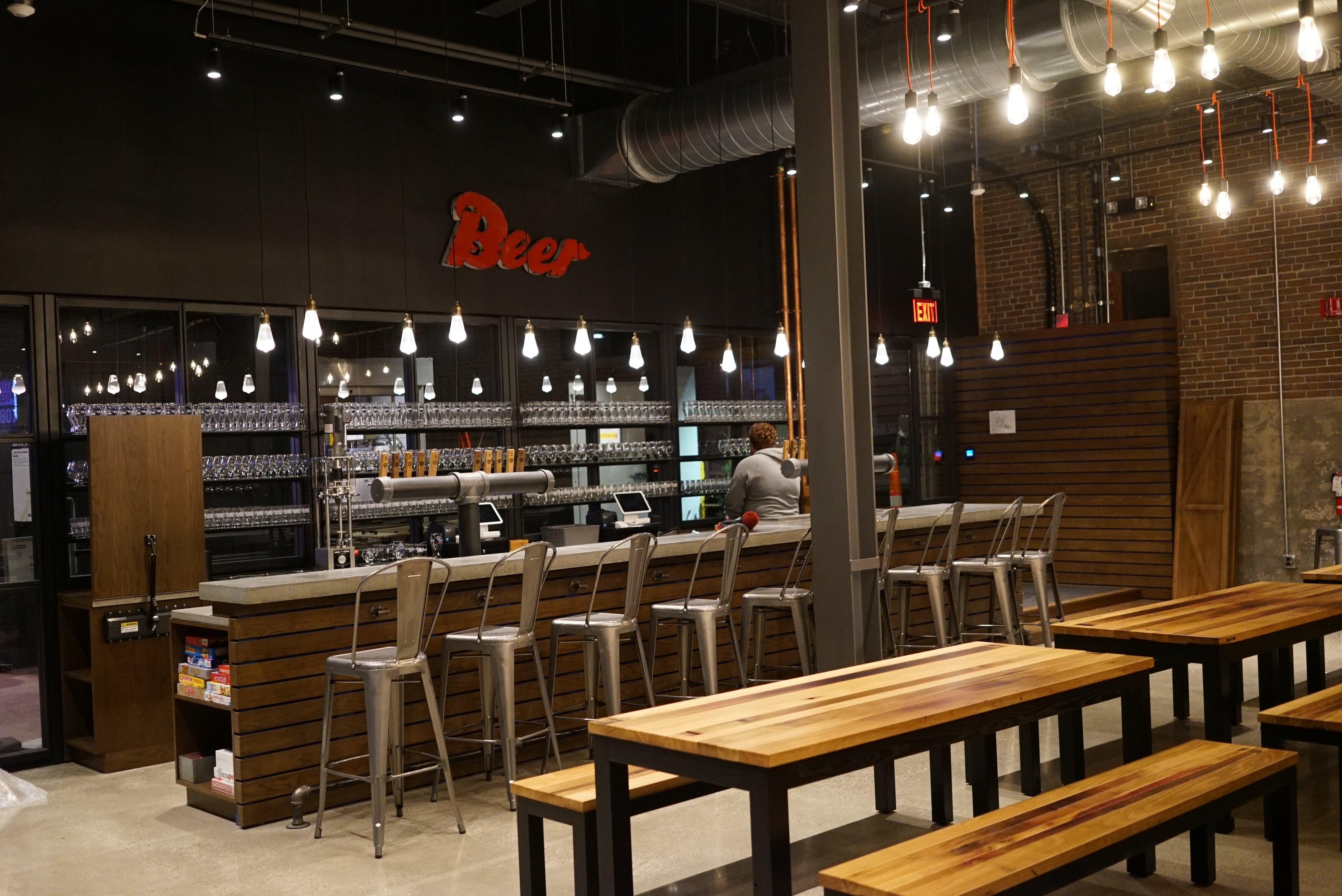 Drawdown Boston Take a Look Inside the New Tap Room at Sam Adams' Boston Brewery