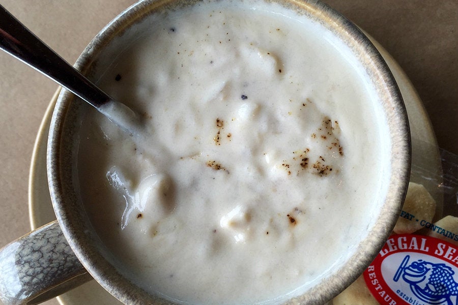 Chowder at Legal Sea Foods