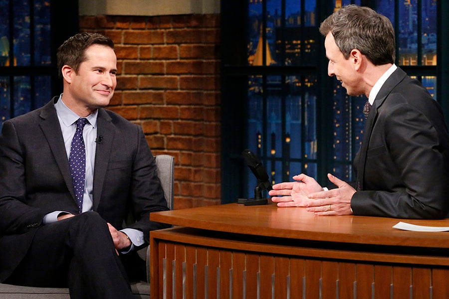 Seth Meyers and Seth Moulton