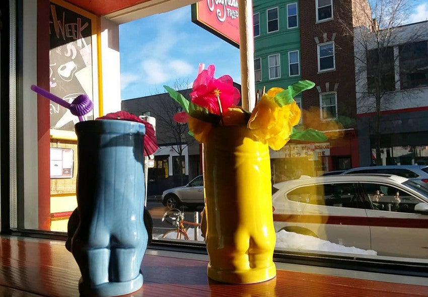 Tiki drinks at Highland Fried & Tiki