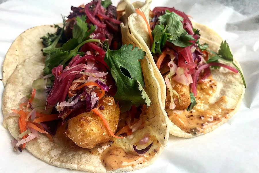 Fish tacos at Cusser's