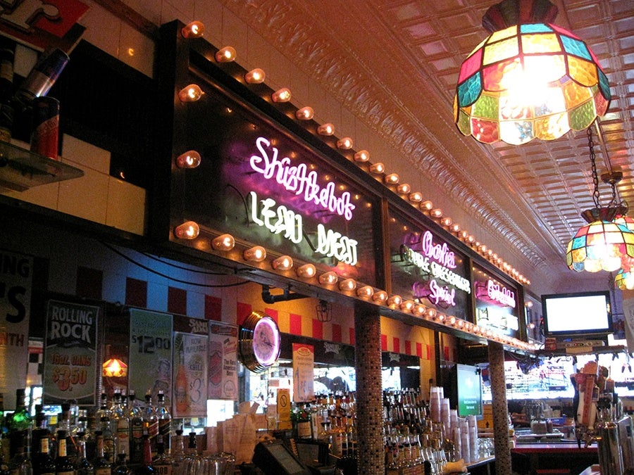 The downstairs bar at Charlie's Kitchen