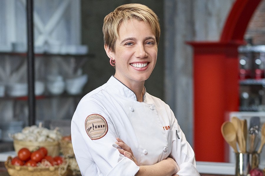 Adrienne Wright of Deuxave and Boston Chops is one of the final five chefs competing on Top Chef Season 16 Kentucky