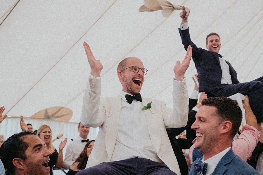 couple dancing at Provincetown wedding