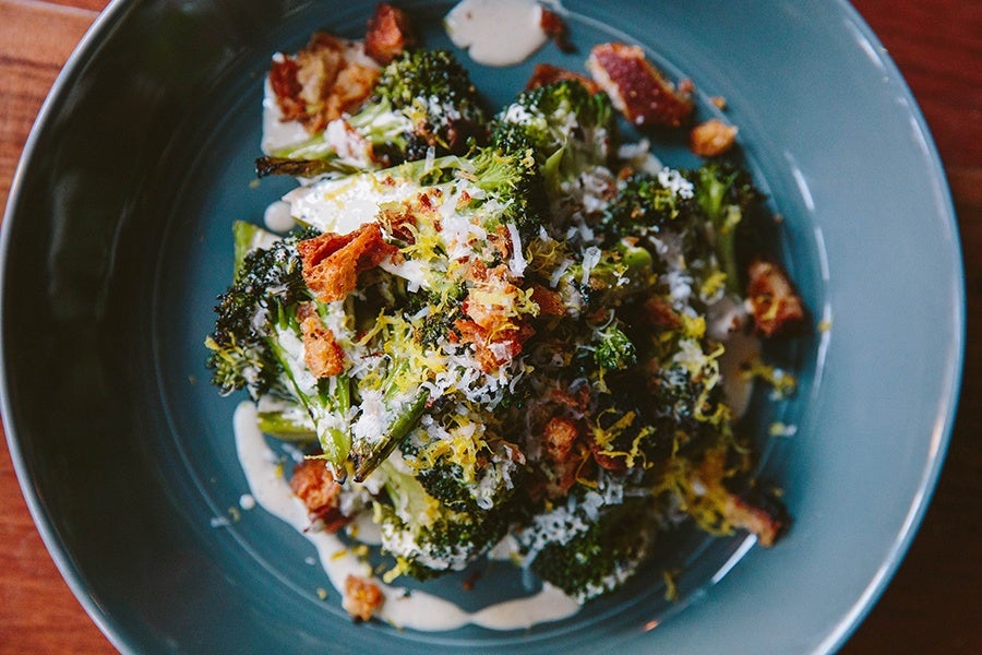 Broccoli alla grillia "Caesar" at Fox & the Knife