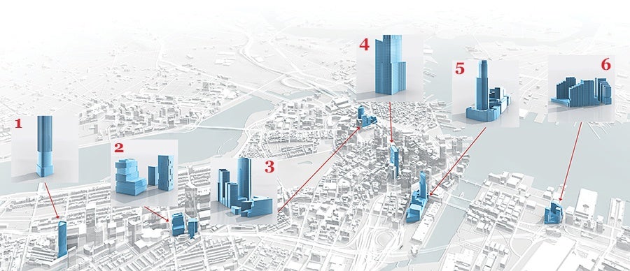 The Six Tallest Real Estate Developments Shaping Boston