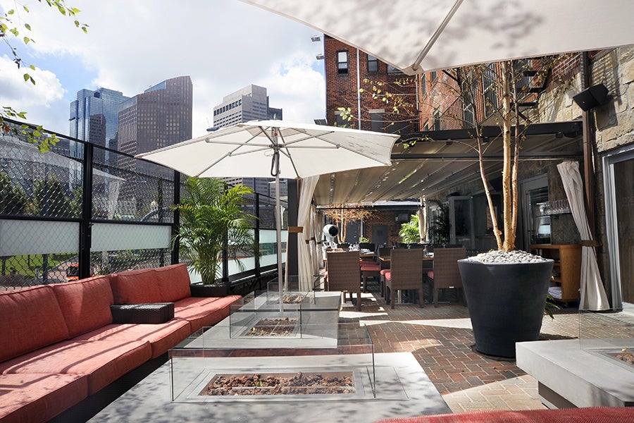 The patio at Mare in the North End