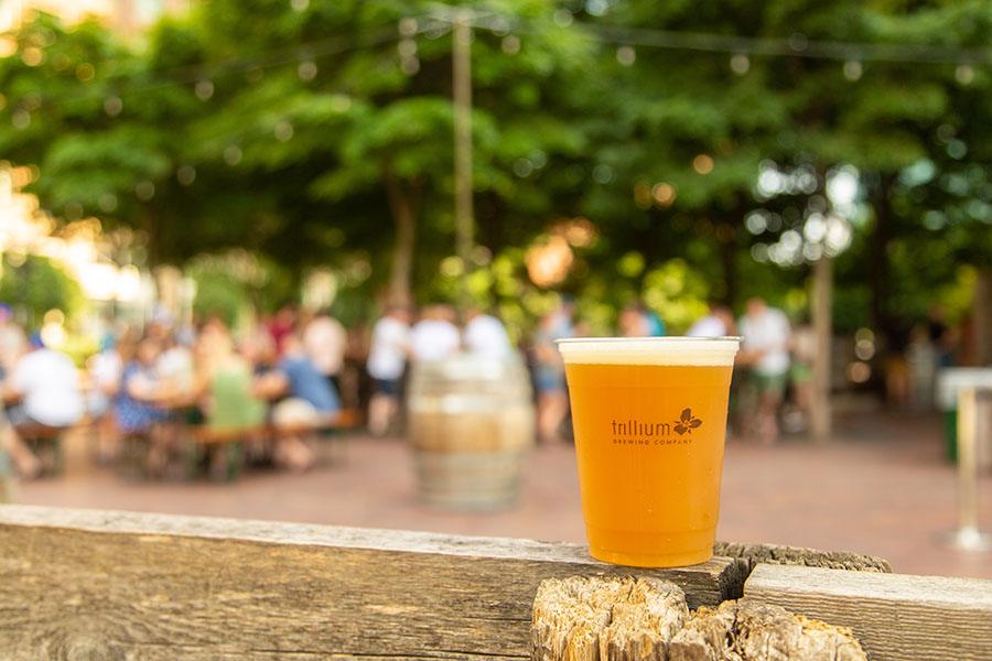 Trillium Garden on the Greenway photo courtesy of Trillium Brewing Co.