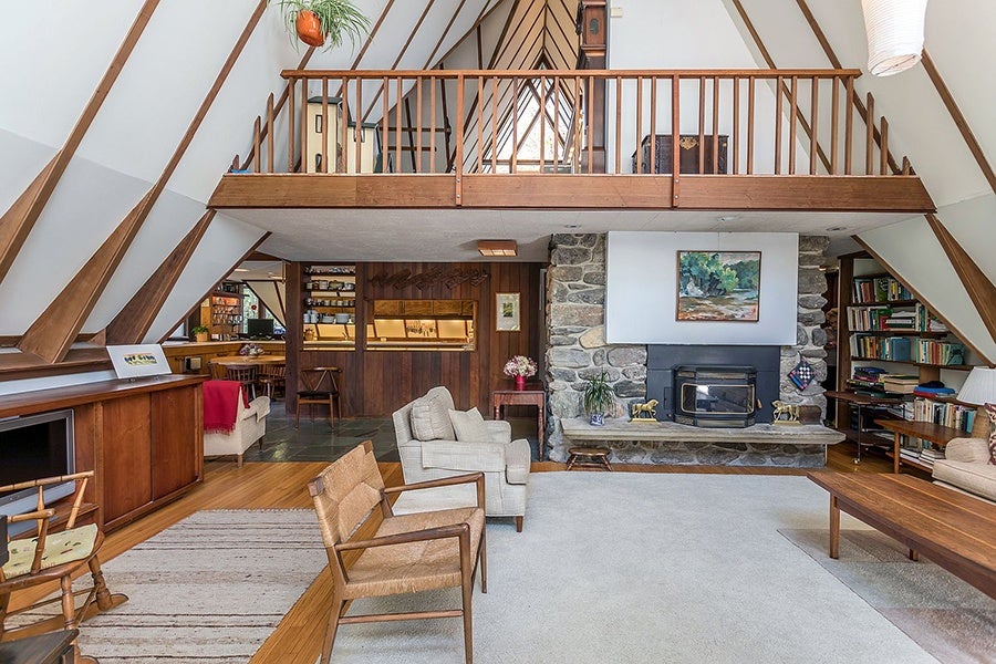 On the Market: An A-Frame Oasis with Midcentury Modern Appeal