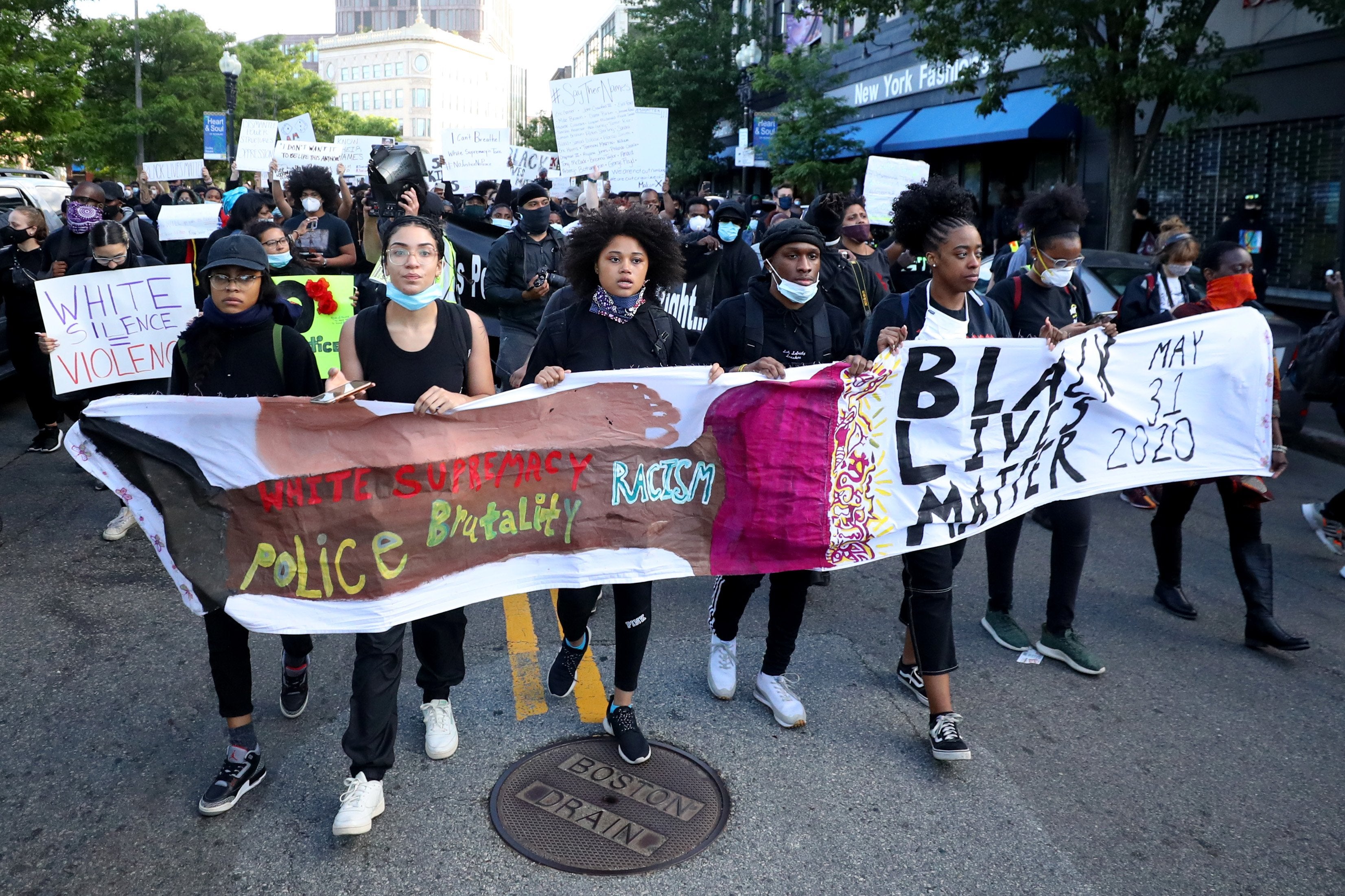 Photos: Boston's Peaceful Protest Descends into Violence
