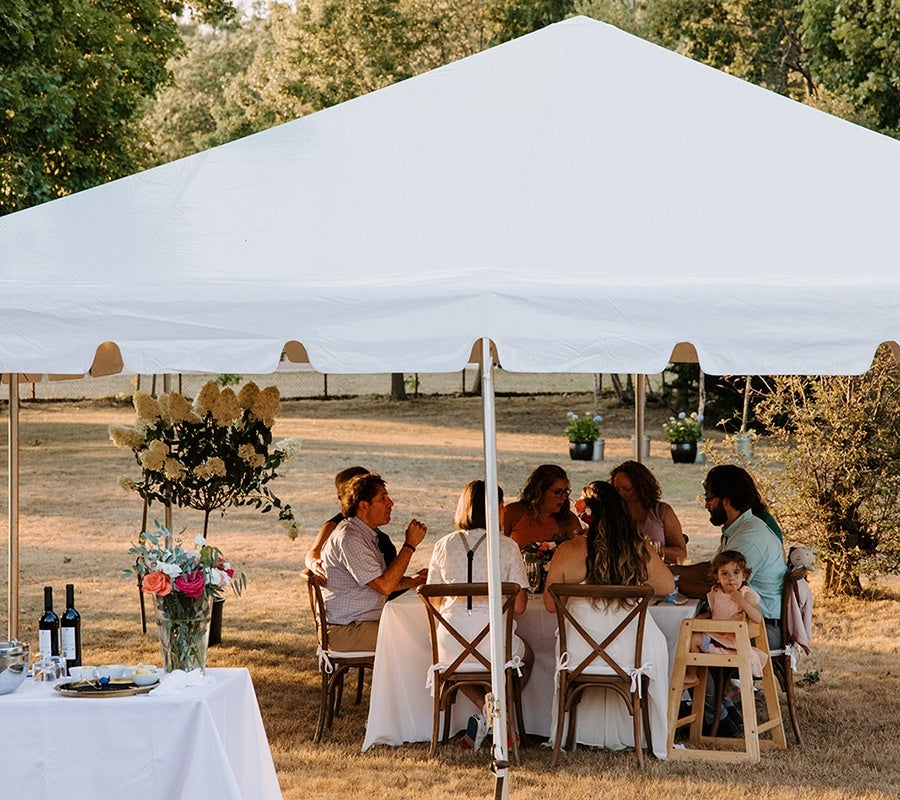 A Weymouth Couple Tied the Knot in an Adorable Backyard Bash