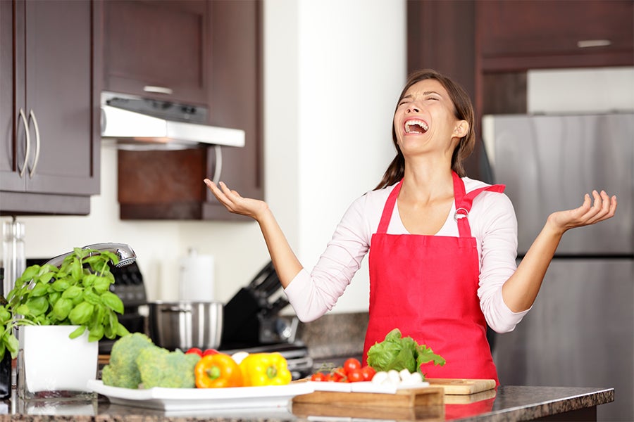 despairing cook