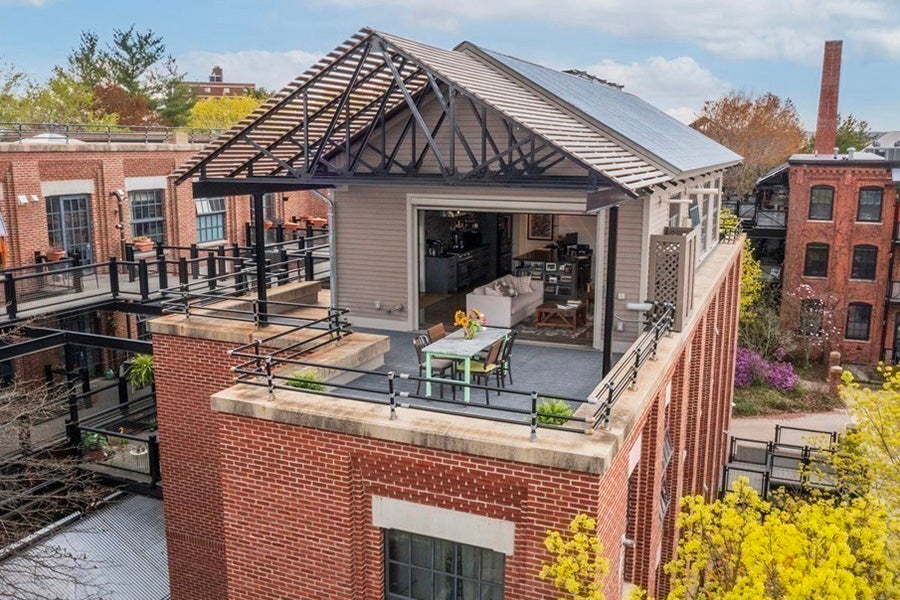 On the Market: An Industrial-Style Penthouse Loft in Davis Square
