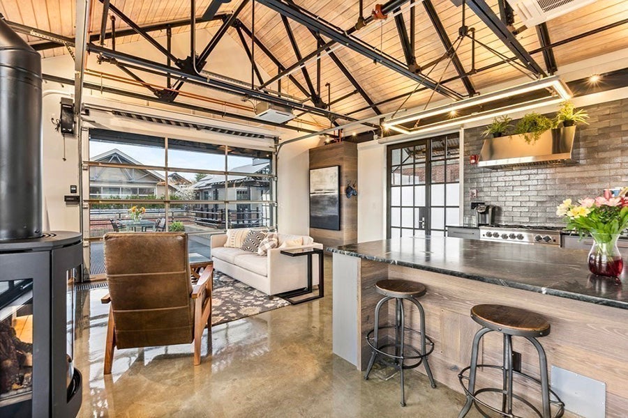 On the Market: An Industrial-Style Penthouse Loft in Davis Square