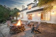 log cabin fire pit