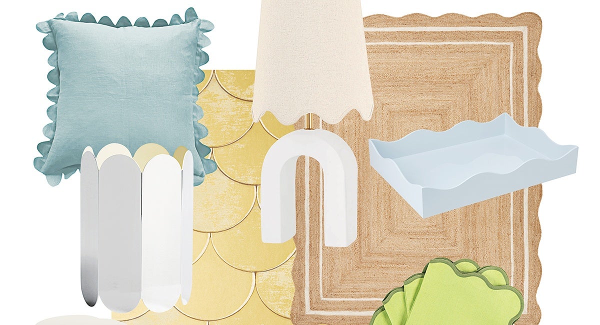 Add Modernity With These Nine Scallop-Edged Accessories